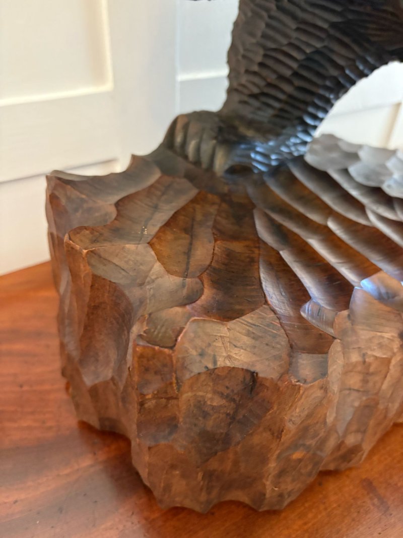 Large Antique Edwardian Quality Carved Linden Wood Japanese Bear Carrying a Fish - Image 10